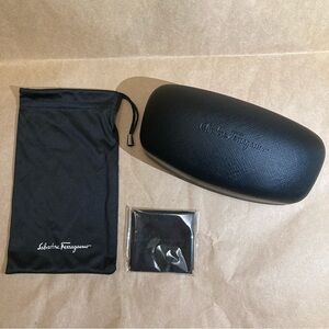 Salvatore Ferragamo Black Sunglasses Case with Gold Snap $_57.JPG?set_id=880000500F main image 4